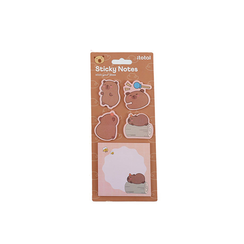 I-Total Χαρτάκια Sticky Notes Capybara Καφέ
