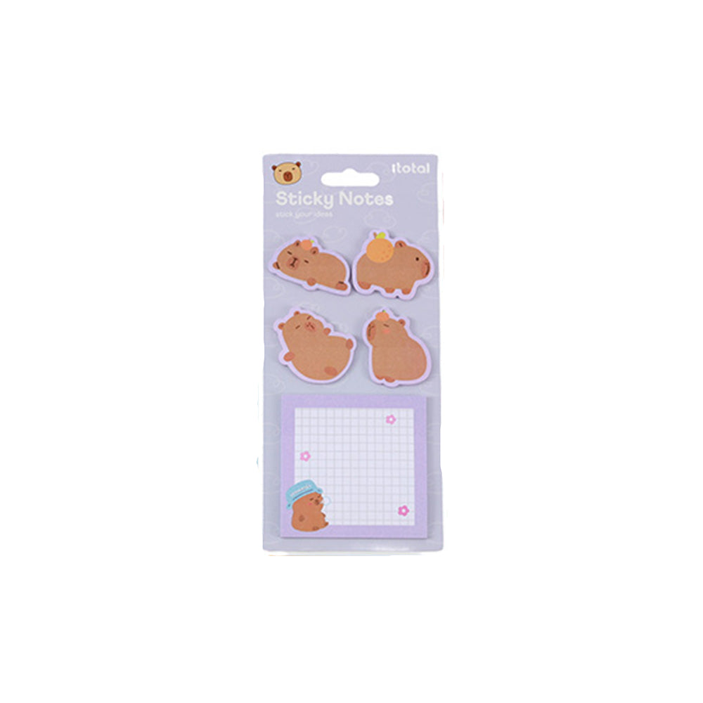 I-Total Χαρτάκια Sticky Notes Capybara Μωβ
