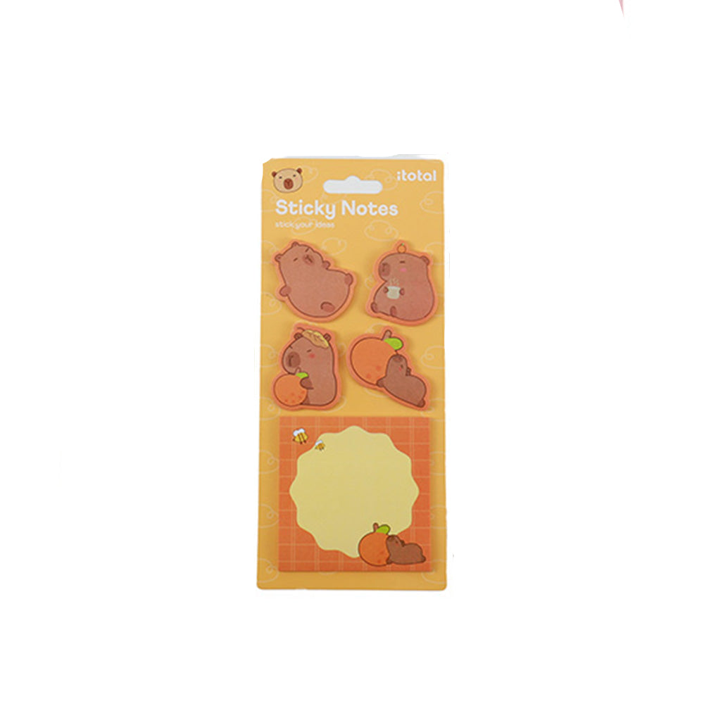 I-Total Χαρτάκια Sticky Notes Capybara Πορτοκαλί