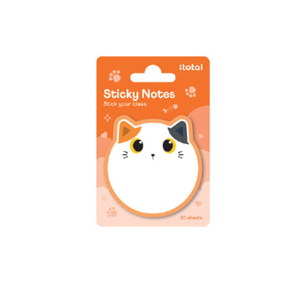 i-Total Χαρτάκια Sticky Notes Cute Cat 7x8 εκ 20 Φύλλα