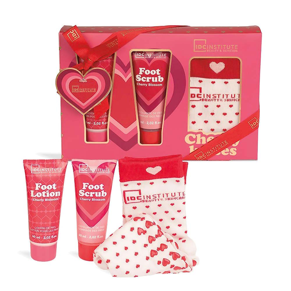 IDC Institute Cherry Kisses Cherry Blossom Foot Care Set – Σετ Περιποίησης Ποδιών 3 Τμχ 