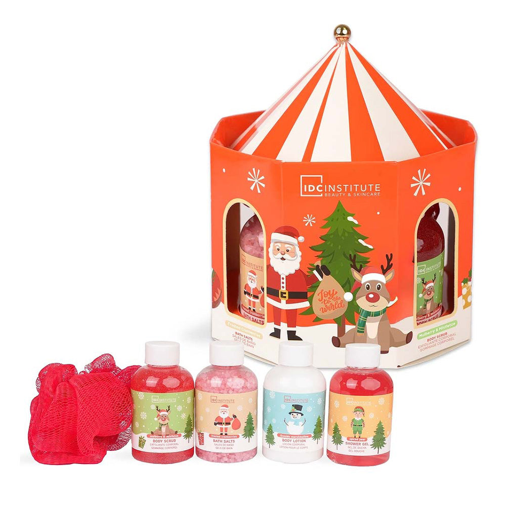 IDC Institute Christmas Carousel Set – Χριστουγεννιάτικο Σετ Περιποίησης 5 Τμχ