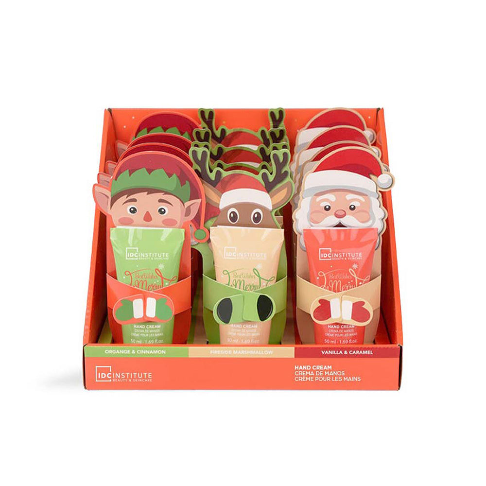IDC Institute Christmas Hand Cream Vanilla Sugar & Cookies – Ενυδατική Κρέμα Χεριών 3 Σχέδια