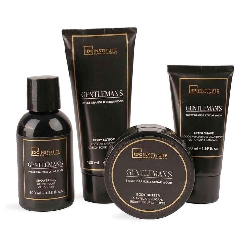 IDC Institute Gentleman’s Sweet Orange & Cedarwood Bath Giftset Bag – Ανδρικό Σετ Περιποίησης 5 Τμχ