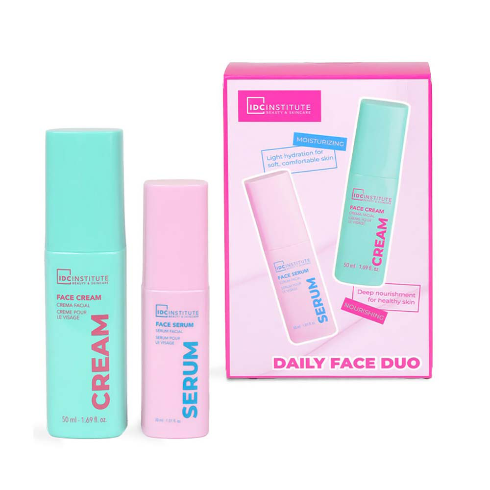 IDC Institute Glissy Radiant Daily Face Duo Set – Face Serum 30ml & Face Cream 50ml