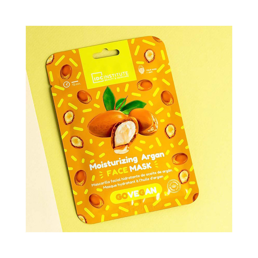 IDC Institute Go Vegan Face Mask Argan 23gr (Μάσκα Πανί Ενυδάτωσης)