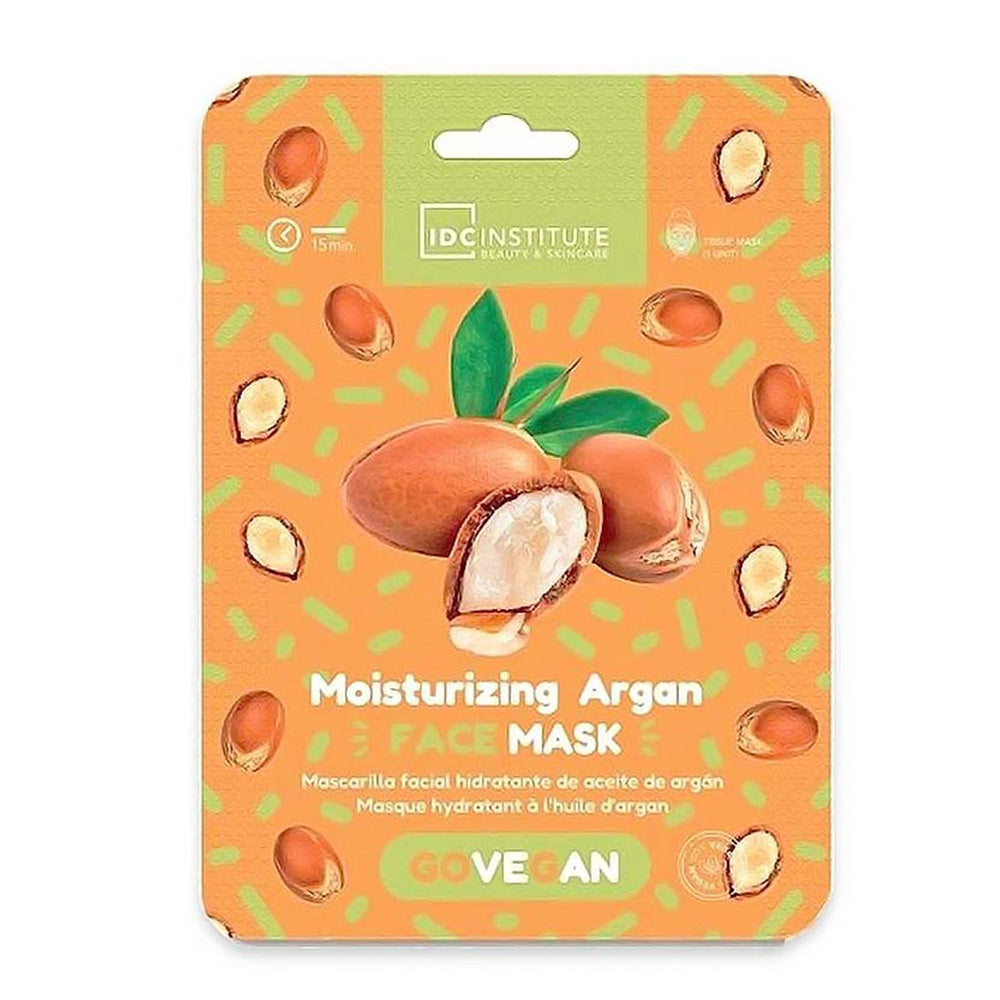 IDC Institute Go Vegan Face Mask Argan 23gr (Μάσκα Πανί Ενυδάτωσης)