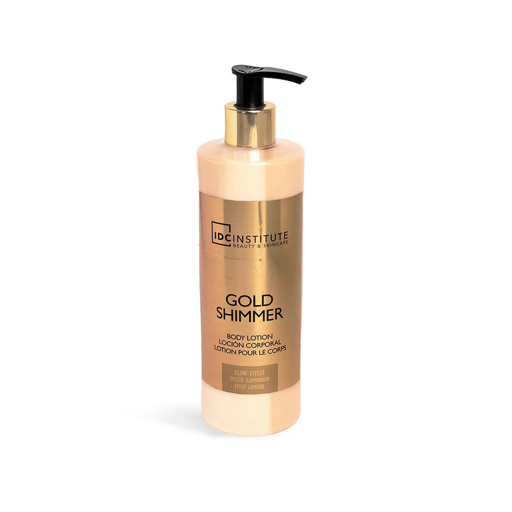 IDC Institute Gold Shimmer Body Lotion Sweet Powder Κρέμα Σώματος με Shimmer Γλυκιά Πούδρα 400ml