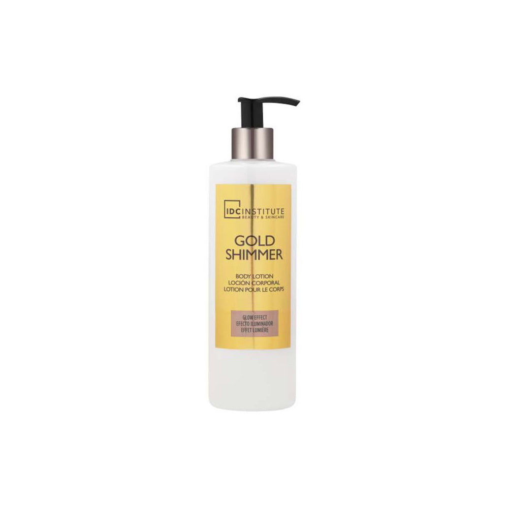 IDC Institute Gold Shimmer Body Lotion Sweet Powder Κρέμα Σώματος με Shimmer Γλυκιά Πούδρα 400ml