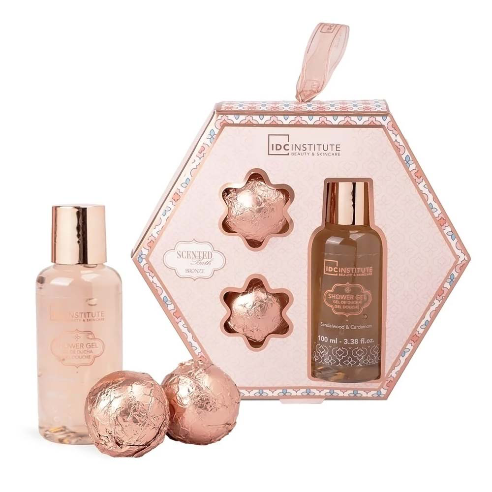 IDC Institute Scented Bath Bronze Gift Set – Σετ Δώρου Μπάνιου 3 Τμχ