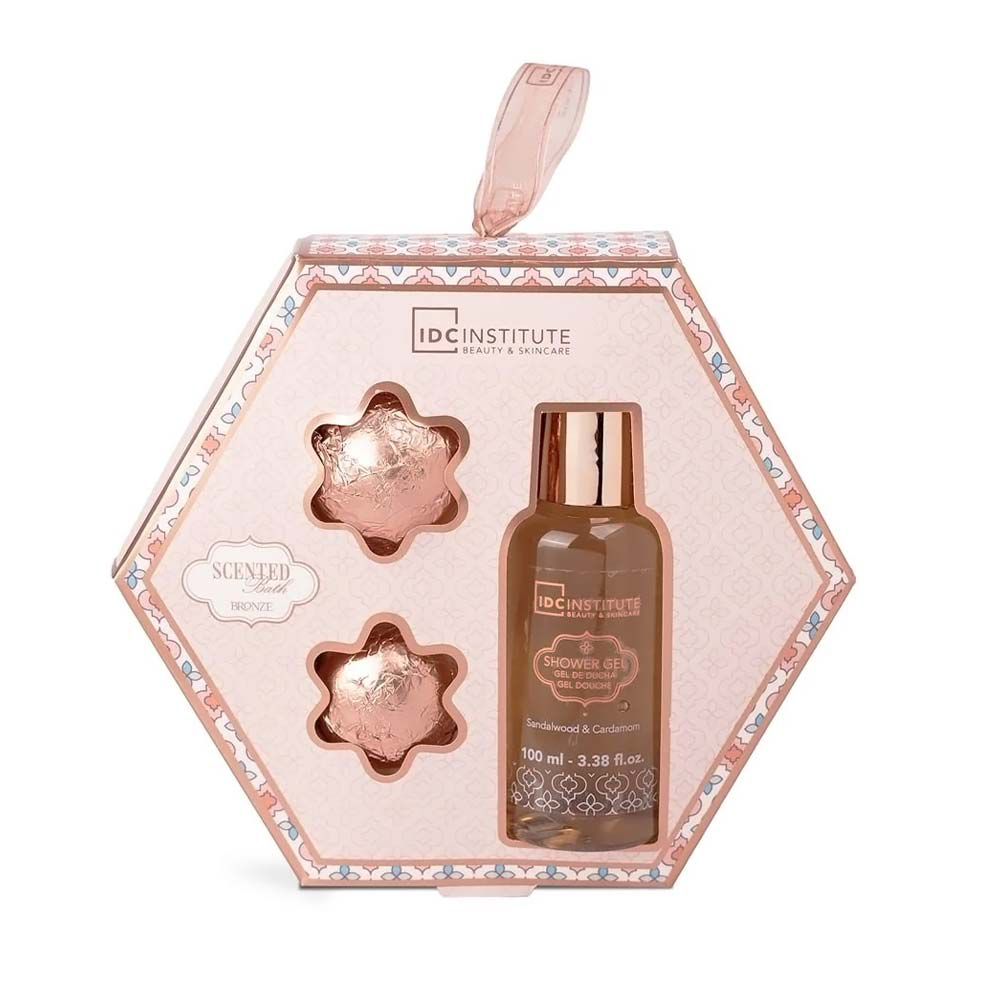 IDC Institute Scented Bath Bronze Gift Set – Σετ Δώρου Μπάνιου 3 Τμχ
