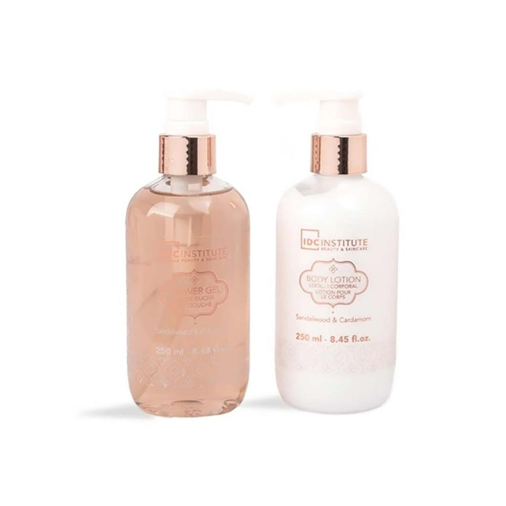 IDC Institute Scented Bath Bronze Shower Duo – Σετ Περιποίησης Σώματος 2 Τμχ