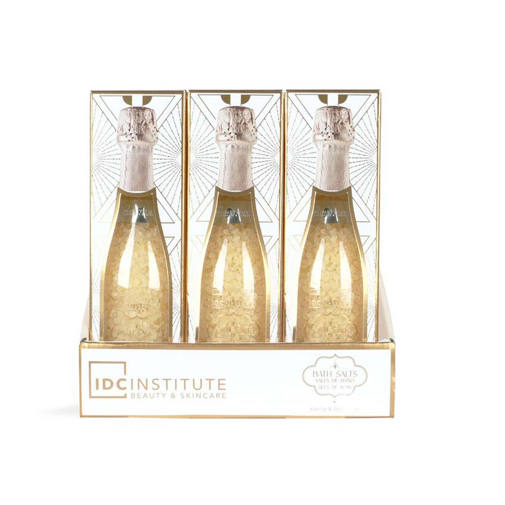 IDC Institute Scented Bath Gold Salts in Bottle Vanilla & Bergamot – Άλατα Μπάνιου 230gr - 1 Τμχ