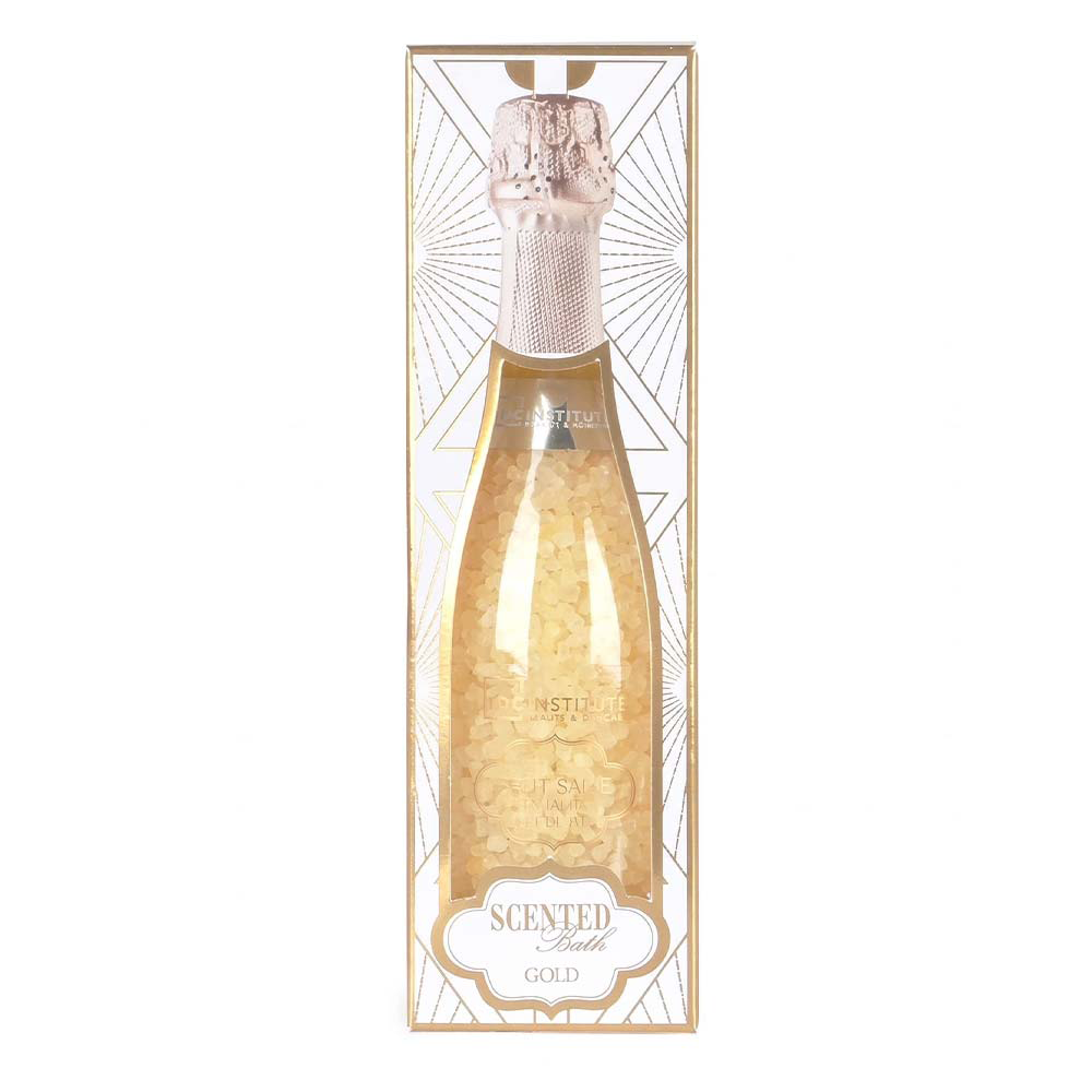 IDC Institute Scented Bath Gold Salts in Bottle Vanilla & Bergamot – Άλατα Μπάνιου 230gr - 1 Τμχ