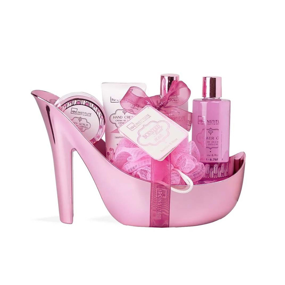 IDC Institute Scented Bath Rose Heel – Σετ Δώρου σε Γόβα 5 Τμχ