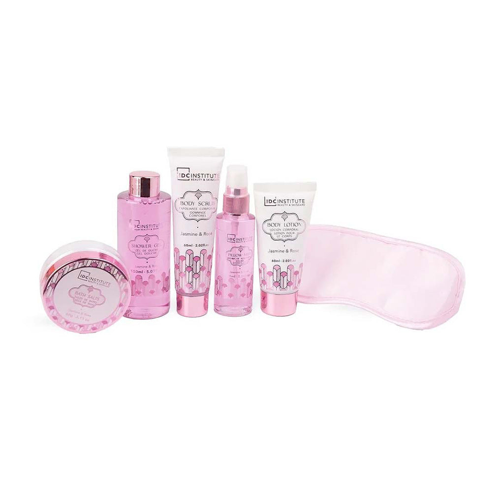 IDC Institute Scented Bath Rose Jasmine & Rose – Σετ Δώρου Περιποίησης 6 Τμχ