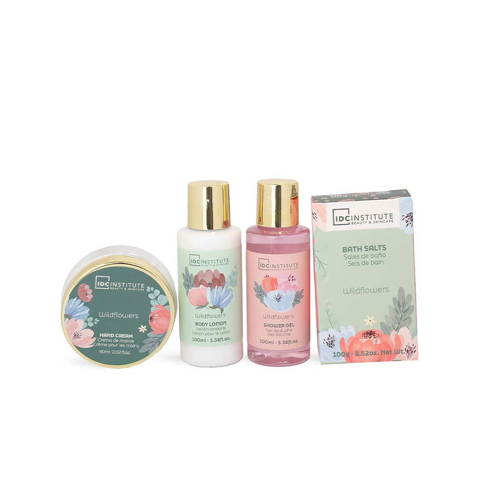 IDC Institute Scented Garden Tin Case – Σετ Δώρου Περιποίησης Σώματος 4 Τμχ