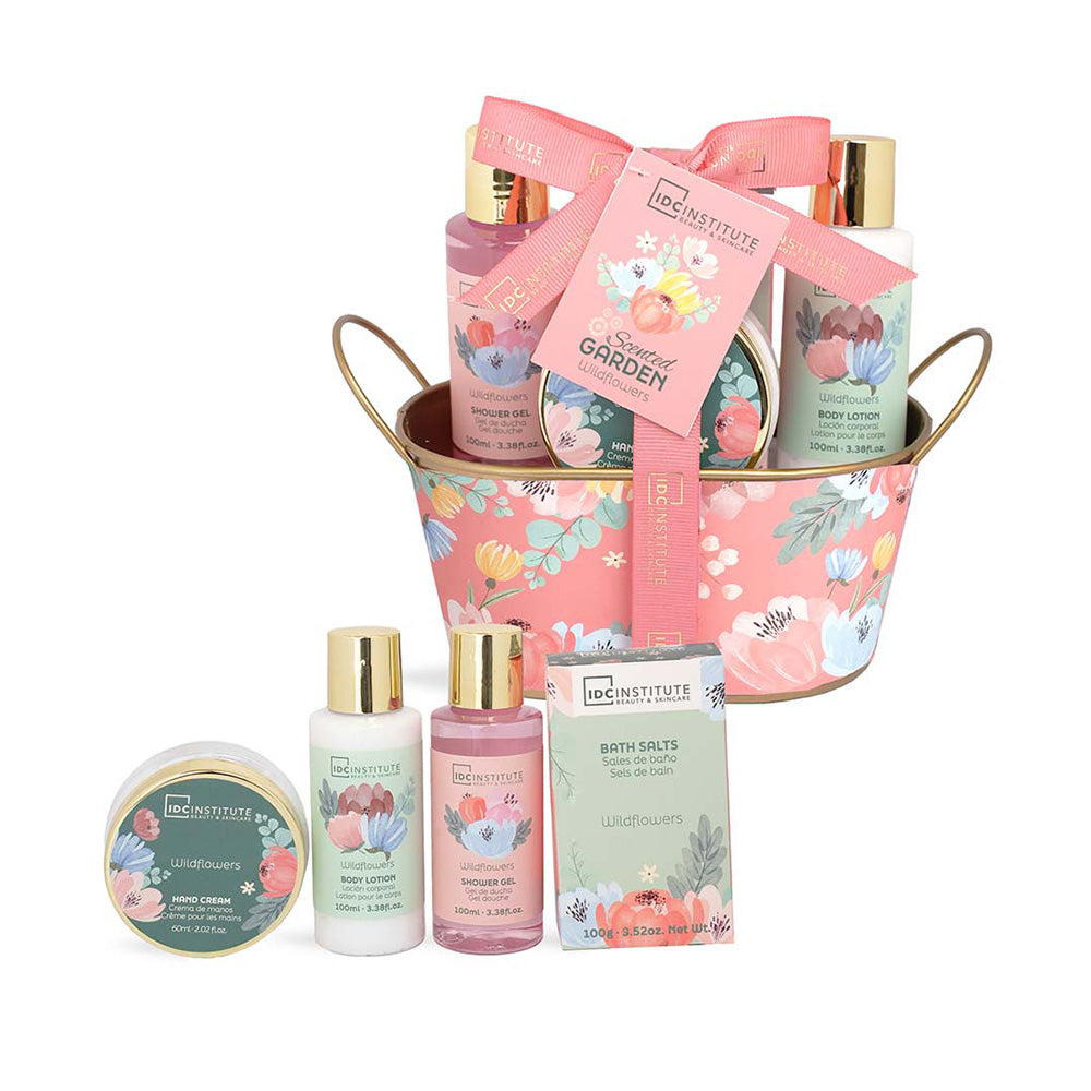 IDC Institute Scented Garden Tin Case – Σετ Δώρου Περιποίησης Σώματος 4 Τμχ