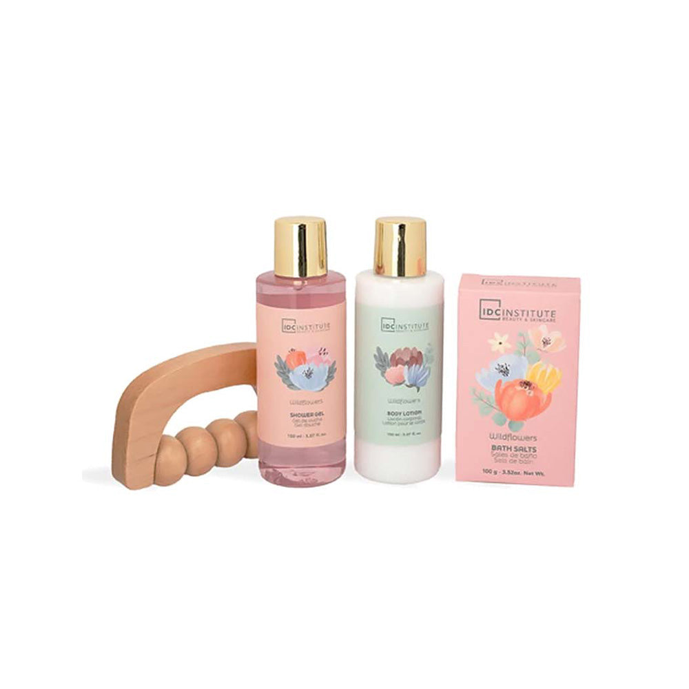 IDC Institute Scented Garden Wildflowers Bath & Body Set – Σετ Μπάνιου & Περιποίησης 4 Τμχ