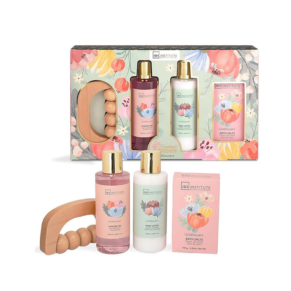 IDC Institute Scented Garden Wildflowers Bath & Body Set – Σετ Μπάνιου & Περιποίησης 4 Τμχ