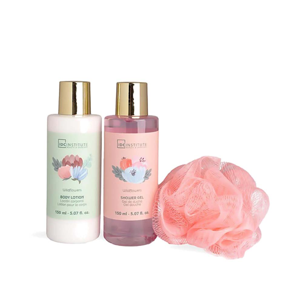 IDC Institute Scented Garden Wildflowers Bath Set – Σετ Μπάνιου 3 Τμχ 