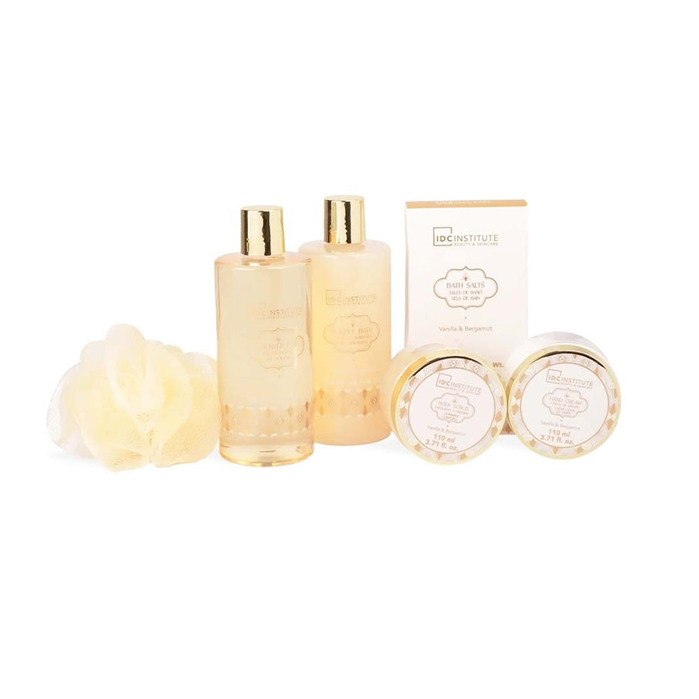 IDC Institute Scented Gold – Σετ Περιποίησης Βανίλια & Περγαμόντο 6 Τμχ
