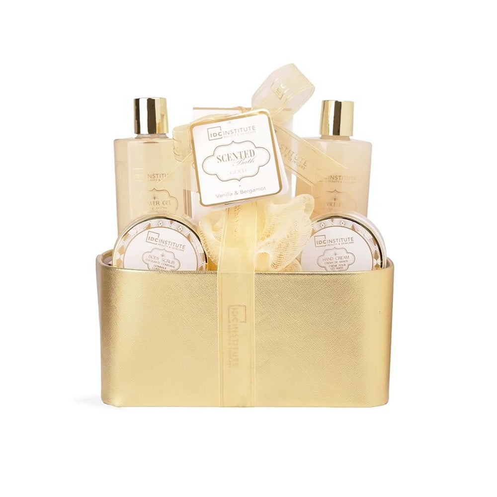 IDC Institute Scented Gold – Σετ Περιποίησης Βανίλια & Περγαμόντο 6 Τμχ
