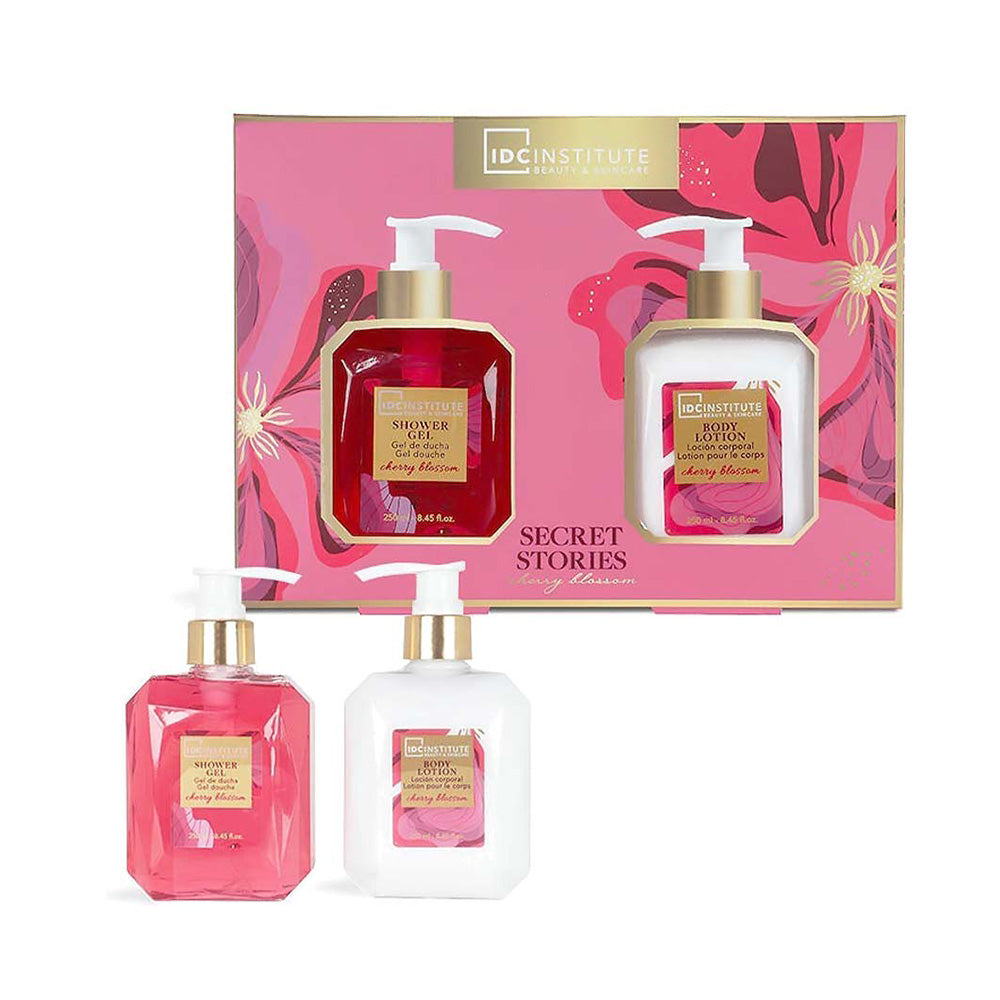 IDC Institute Secret Stories Cherry Blossom Duo Set – Σετ Μπάνιου & Περιποίησης 2x250ml