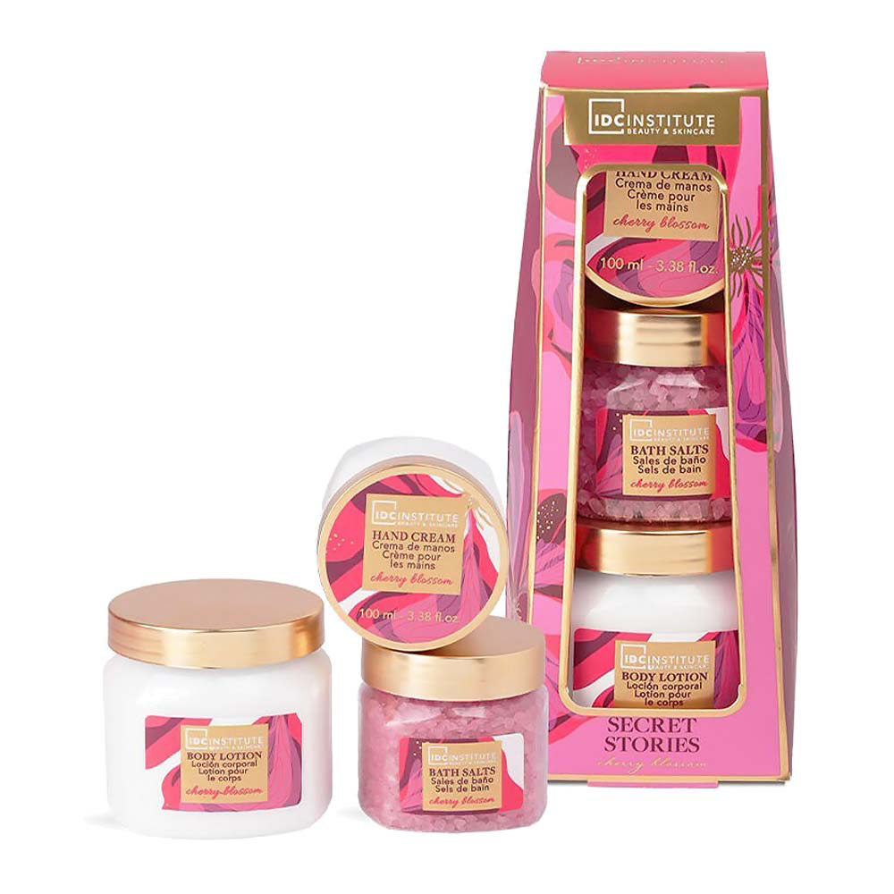 IDC Institute Secret Stories Cherry Blossom Set – Σετ Περιποίησης 3 Τμχ 