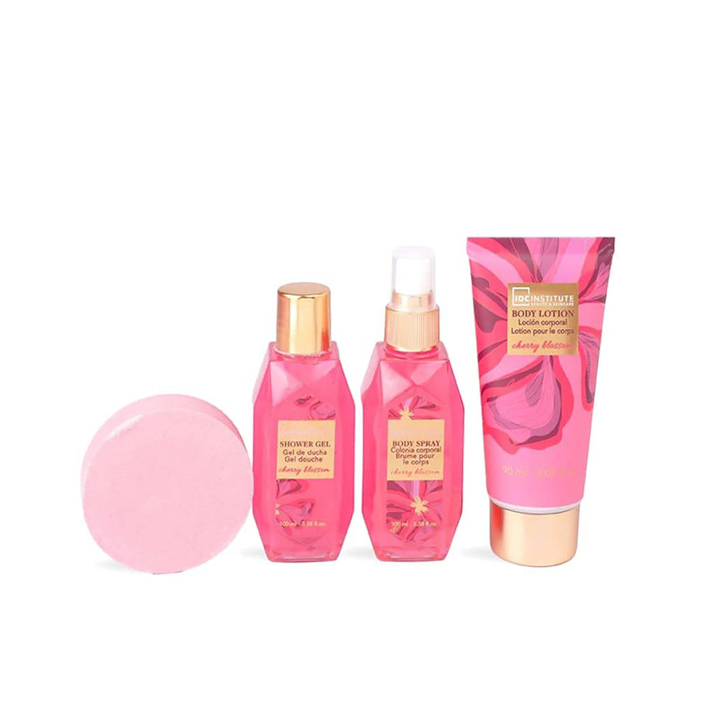 IDC Institute Secret Stories Cherry Blossom Set – Σετ Μπάνιου & Περιποίησης 4 Τμχ 25x16x4 εκ