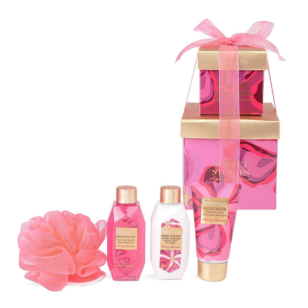 IDC Institute Secret Stories Double Box Cherry Blossom – Σετ Δώρου & Περιποίησης 4 Τμχ
