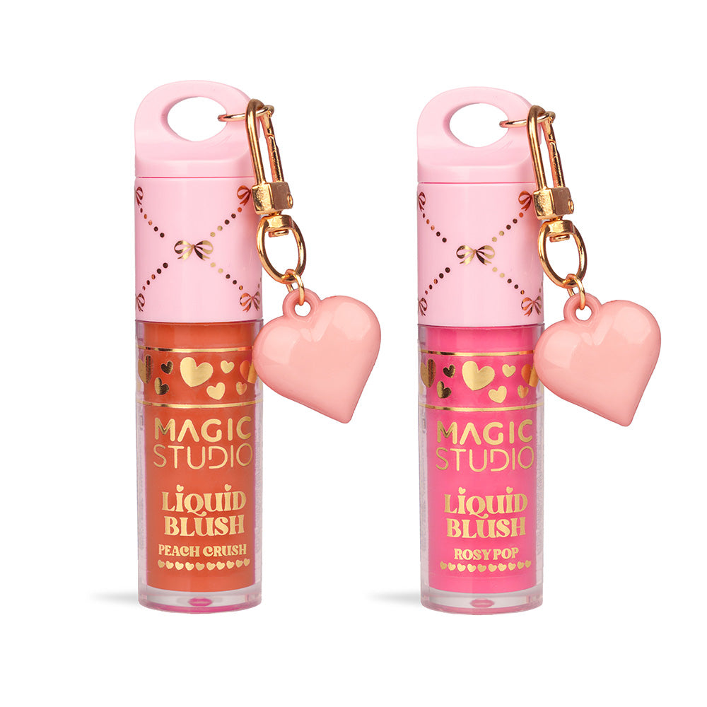 IDC Magic Studio Coquette Liquid Blush Charm – Υγρό Ρουζ με Charm σε Peach Crush & Rosy Pop για Ζουμερή Λάμψη
