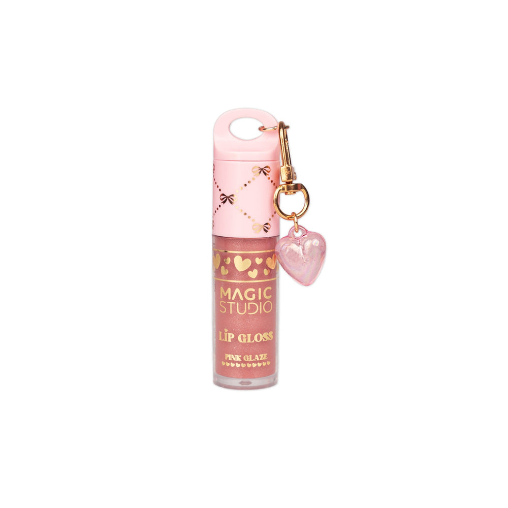 IDC Magic Studio Lip Gloss + Charm – Lip Gloss με Διακοσμητικό Charm σε 3 Γεύσεις Cherry Pop, Pink Glaze & Rose Whip (1 Τμχ)