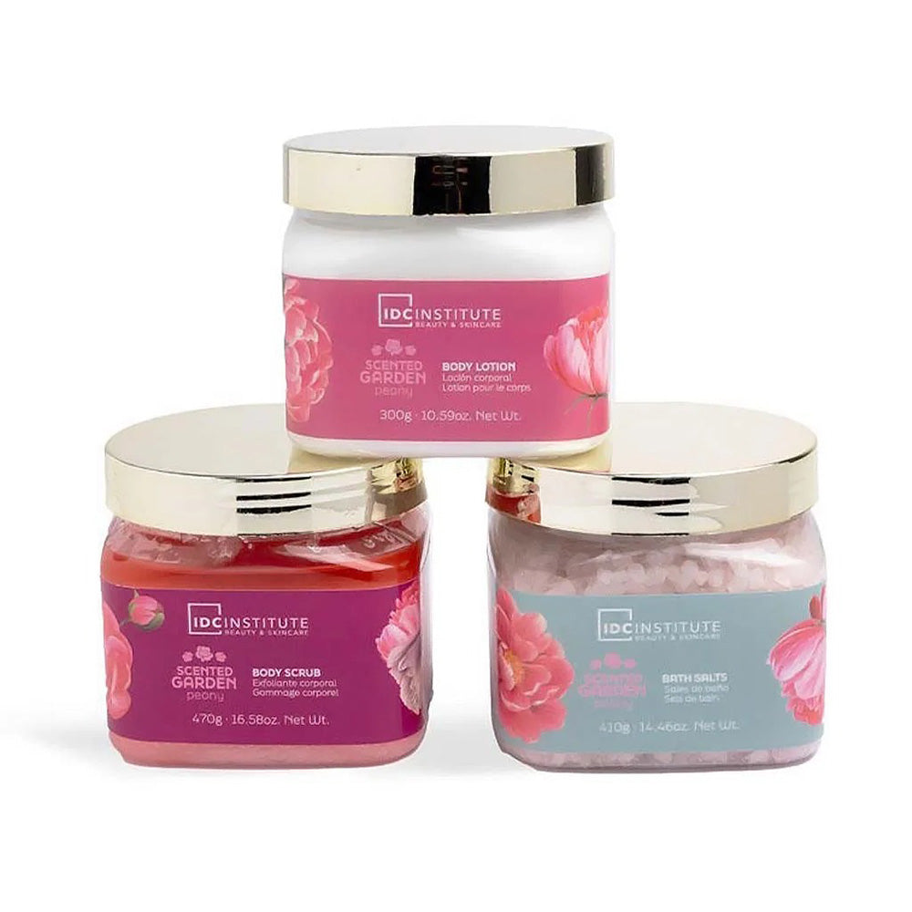 IDC Scented Garden Peony Bath & Spa Σετ Δώρου – 3 Τεμάχια (25,5 x 14,5 x 8,4 εκ)