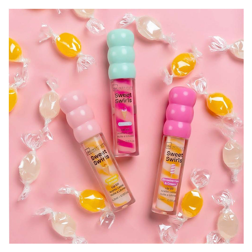 IDC Sweet Swirls Lip Oil Ενυδατικό Λαδάκι Χειλιών 3ml σε 3 Γεύσεις – 1 Τμχ