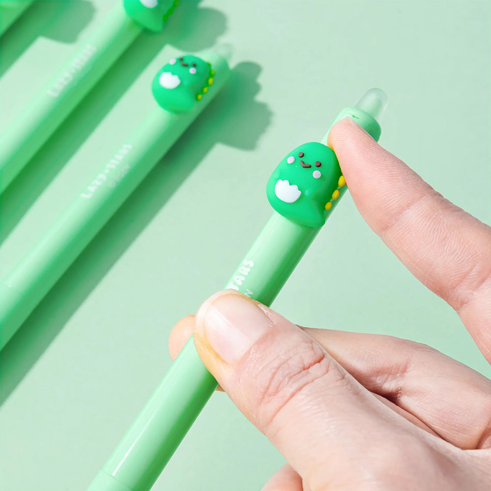 Ii Gen Lazy Stars Στυλό Erasable Δεινόσαυρος 0,5mm Πράσινος (Στυλό που Σβήνει)