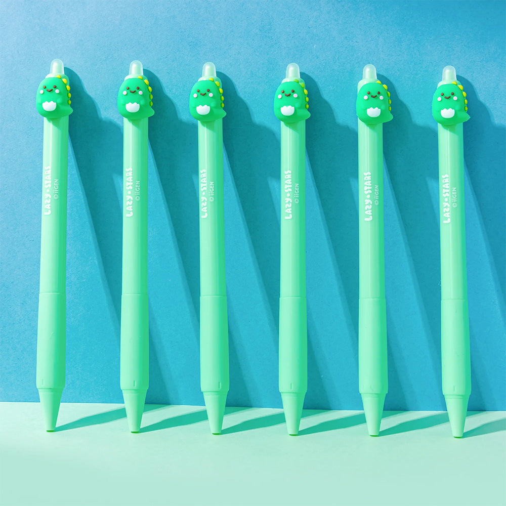Ii Gen Lazy Stars Στυλό Erasable Δεινόσαυρος 0,5mm Πράσινος (Στυλό που Σβήνει)