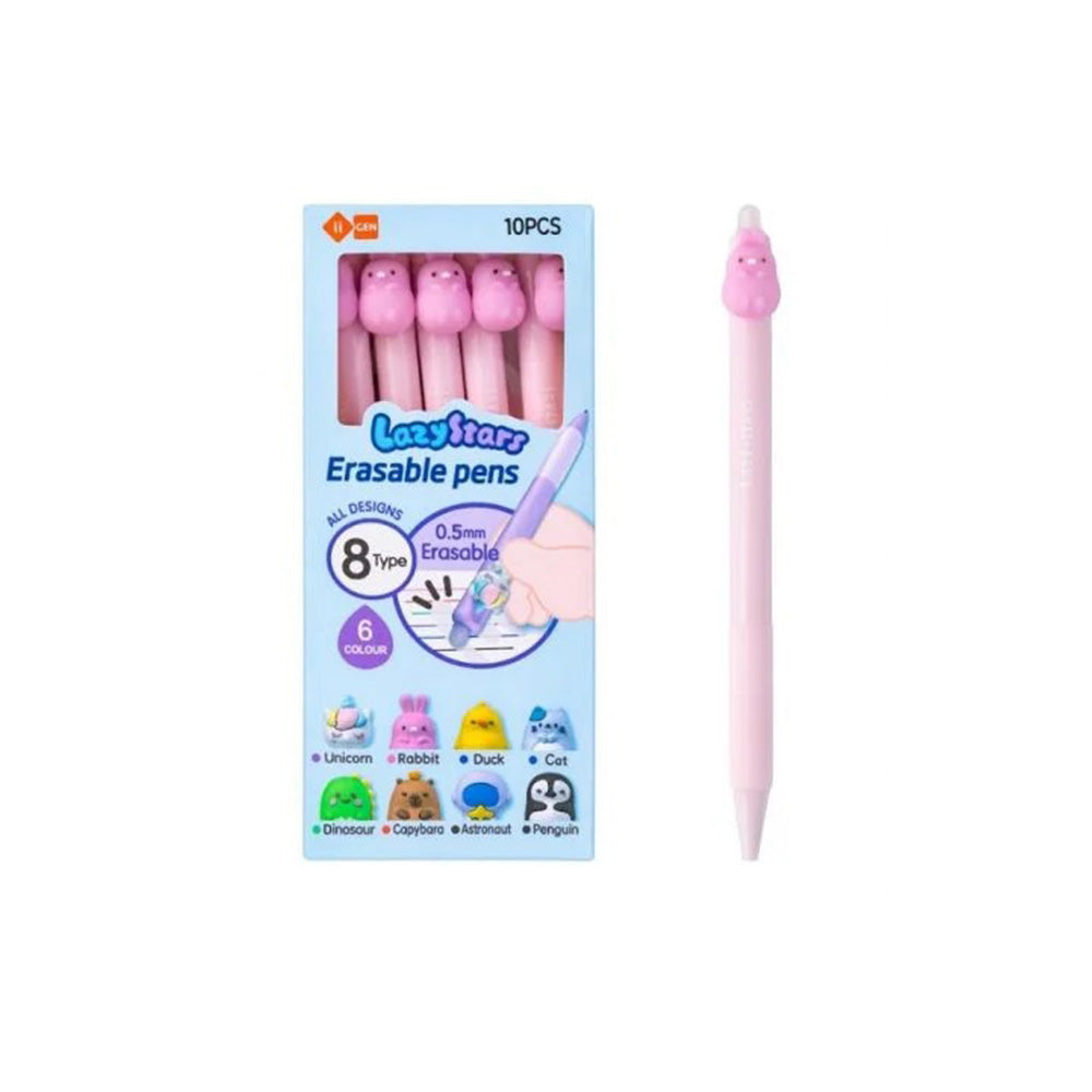 Ii Gen Lazy Stars Στυλό Erasable Λαγός 0,5mm Ροζ (Στυλό που Σβήνει)