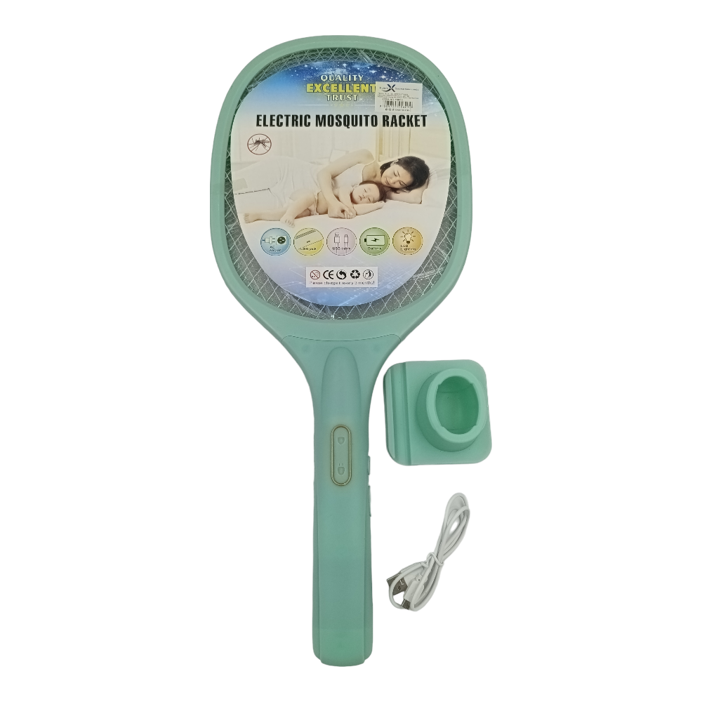 Ηλεκτρική Ρακέτα Για Έντομα σε 2 Χρώματα - 1 Τμχ