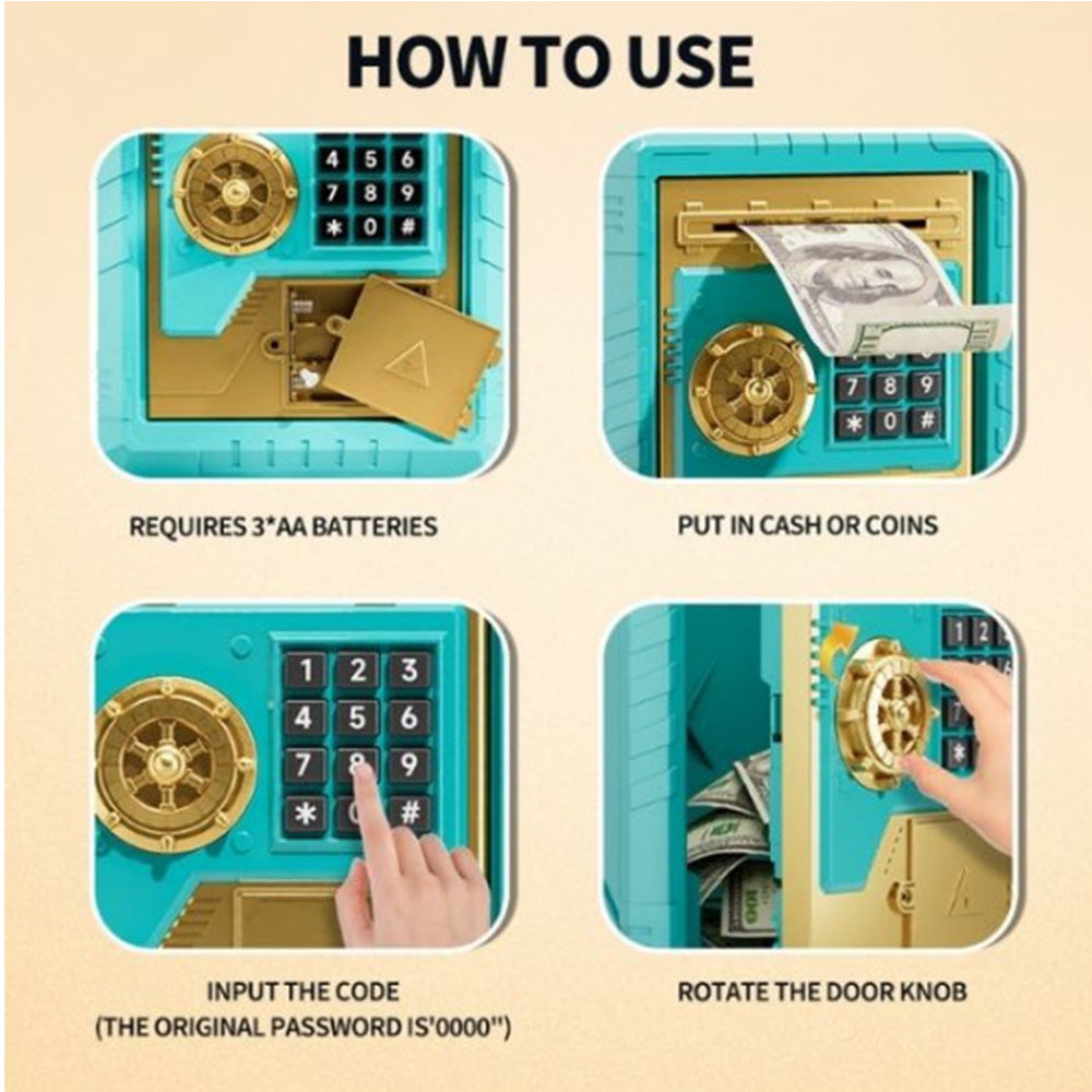 Ηλεκτρονικός Κουμπαράς-Χρηματοκιβώτιο Με Φως & Ήχους