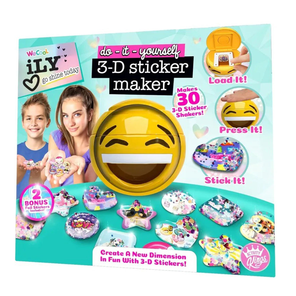 WT Ily Go Shine Today 3D Sticker Maker 
