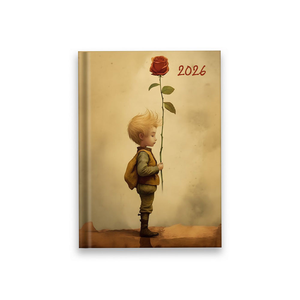 Ημερολόγιο Ημερήσιο Boy With Flower 2026 14χ21 εκ