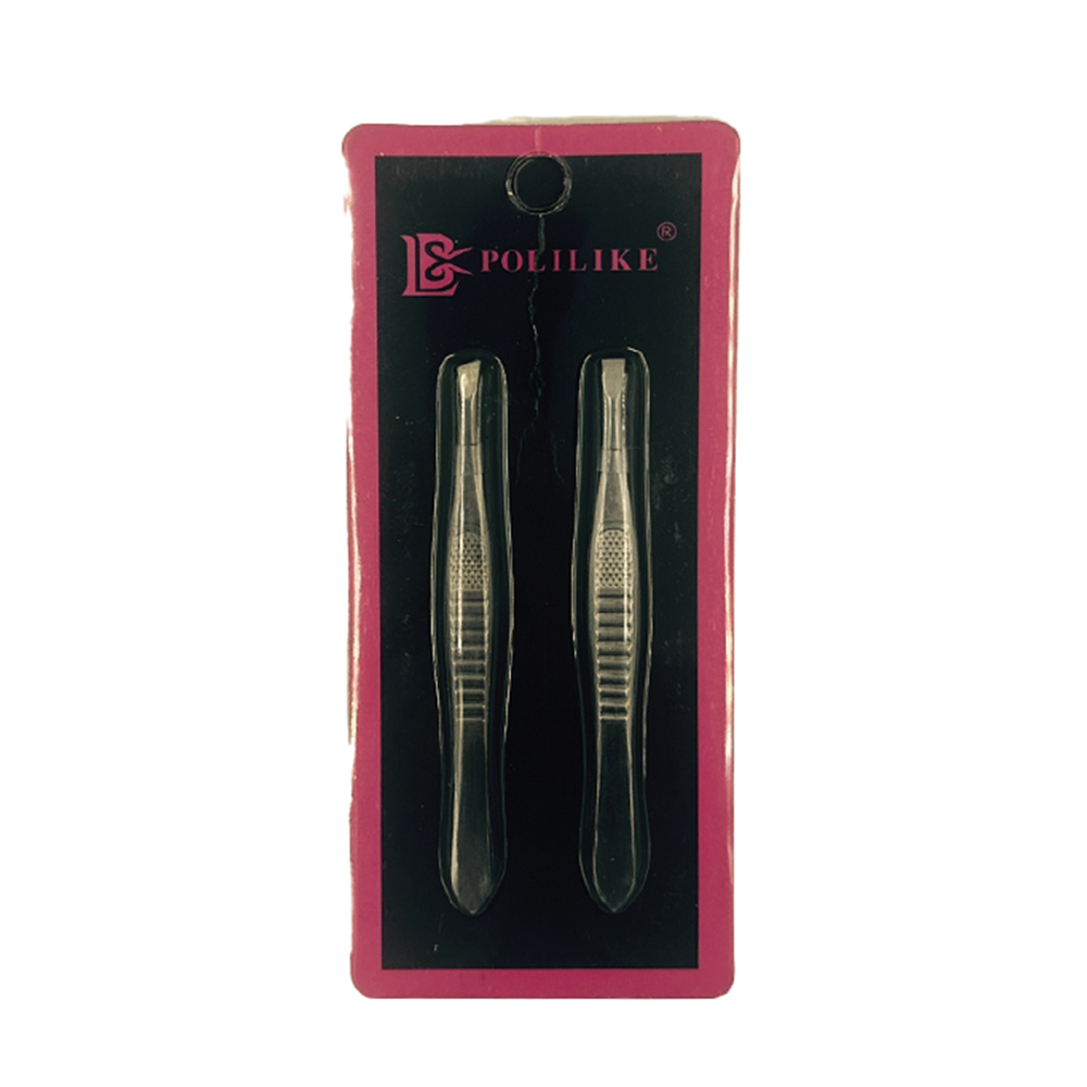 OEMΣετ Τσιμπιδάκια φρυδιών inox λοξή και ίσια άκρη 2 τμχpapell.gr