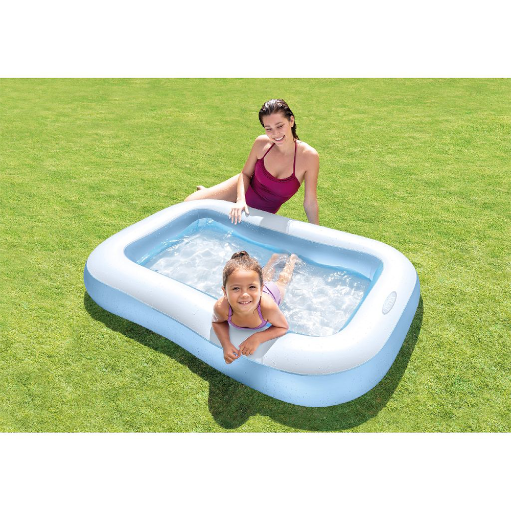 Intex Παιδική Φουσκωτή Πισίνα Rectangular 166x100x28 εκ