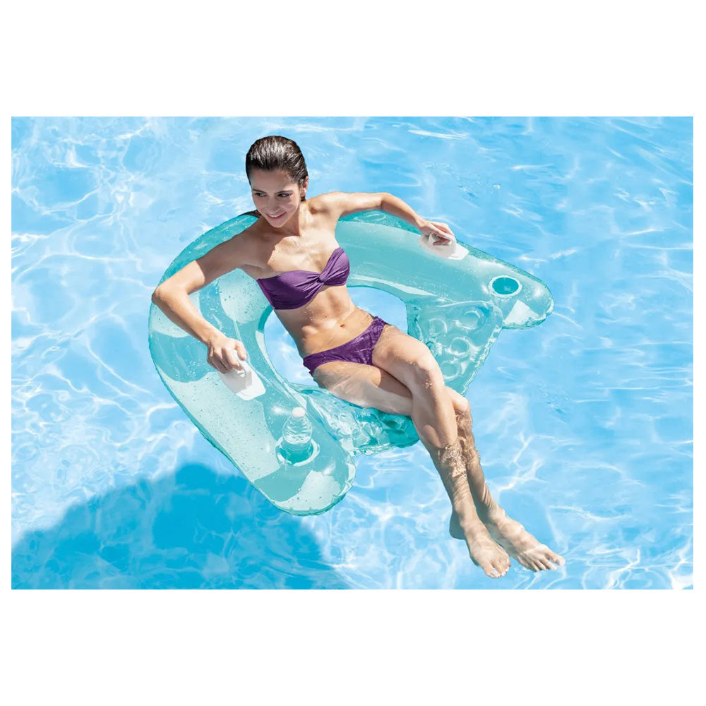 Intex Φουσκωτό Κάθισμα Θαλάσσης Sit N Float 152x99 εκ σε 3 Χρώματα - 1 Τμχ