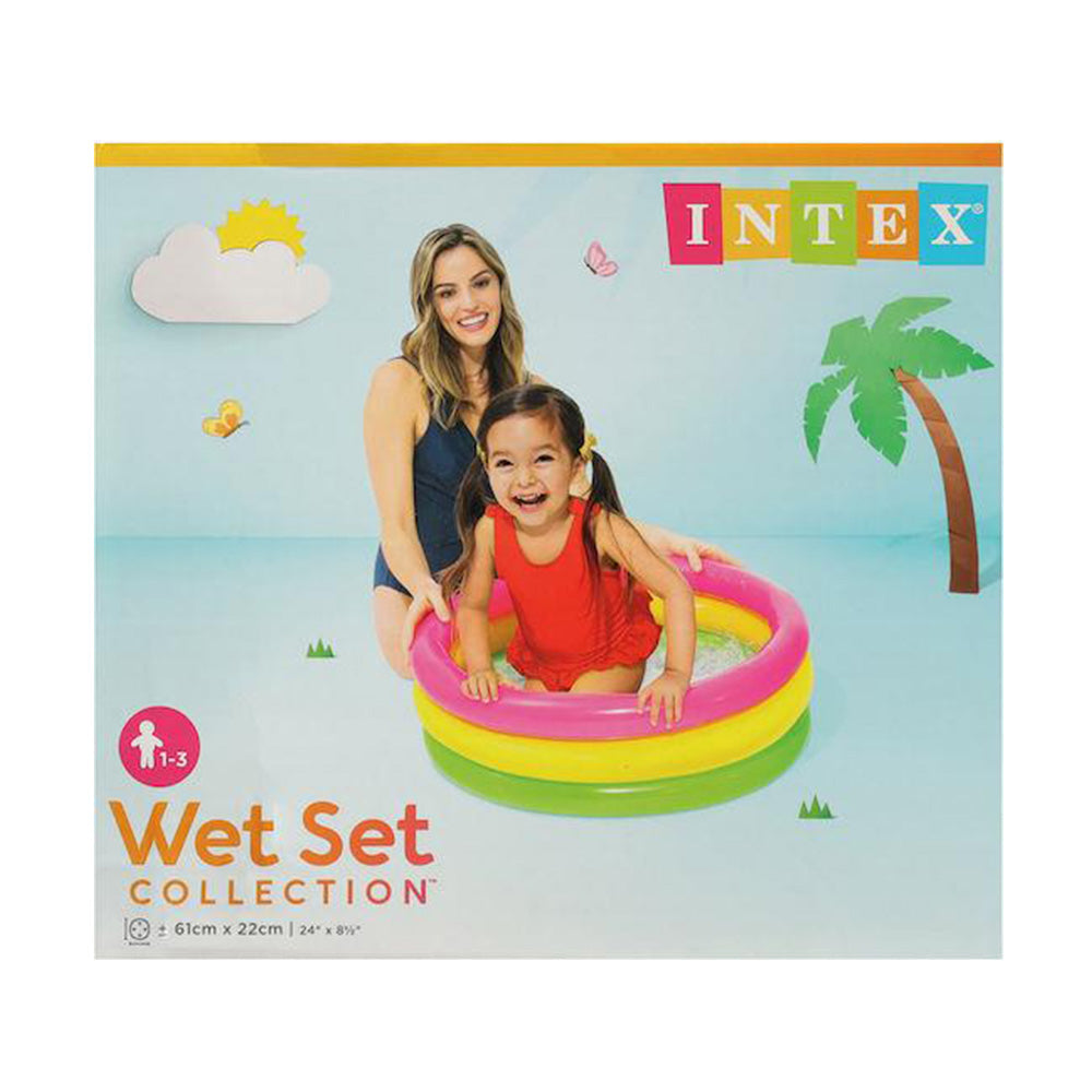 Intex Παιδική Φουσκωτή Πισίνα Sunset Glow Baby 61x22 εκ