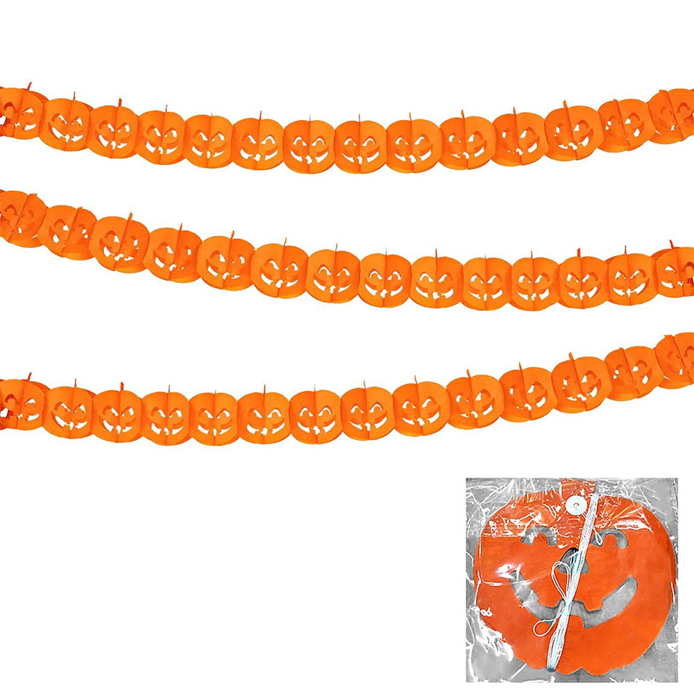 Γιρλάντα Χάρτινη Κολοκύθας 17x15εκ 10τμχ