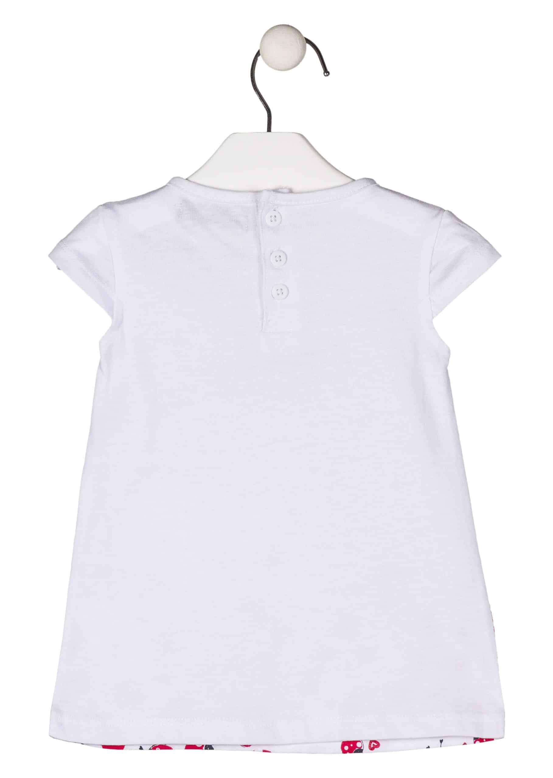 Losan Λευκο Φορεματακι Με Πασχαλιτσες