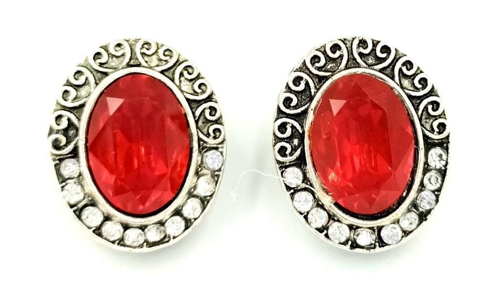 papell.grΣκουλαρικια Οβαλ Με Μεγαλο Πετραδιpapell.gr