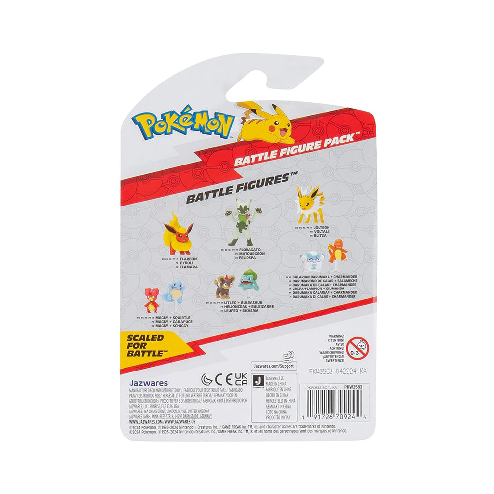 Jazwares Pokemon Battle Figure 2 Pack Litleo & Bulbasaur 5 εκ